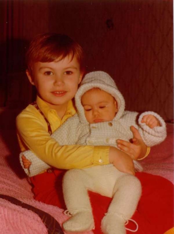 Claus mit kleiner Claudia 4J